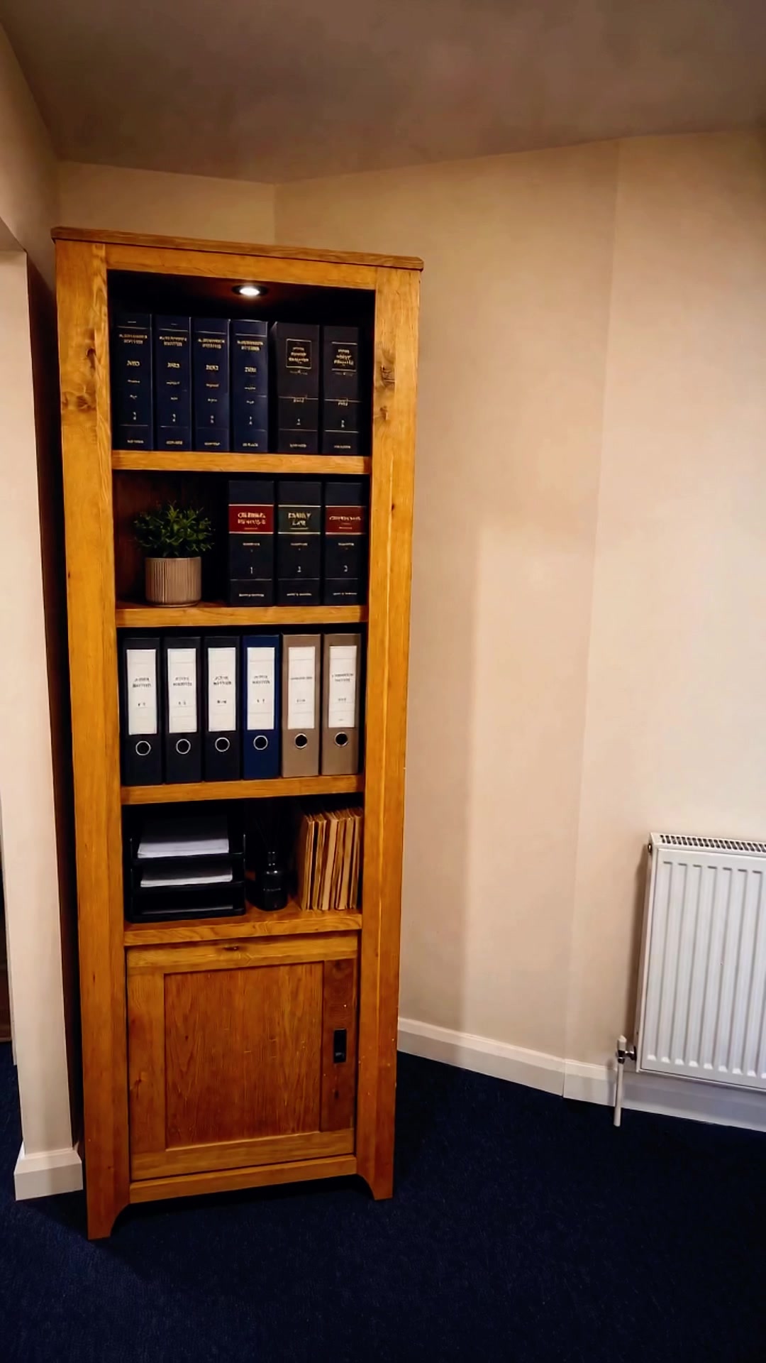 Legal books and office shelving at M by Mariah Legal